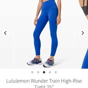LIKE NEW Lululemon Wunder Train 25” size 6